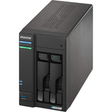 Asustor lockerstor 2 as6702t nas (zwart, 2x lan, hdmi, usb)