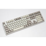 Ducky origin vintage mechanisch toetsenbord (grijs, us lay-out (qwerty), cherry mx silent red, 100%, hot swap, pbt double-shot keycaps)