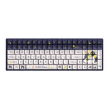 Iqunix f97 starry tryst rgb mechanisch gaming toetsenbord (donkerblauw, us lay-out (qwerty), iqunix silent rose, 96%, rgb leds, hot-swappable, pbt, 2.4ghz | bluetooth 5.1 | usb-c)