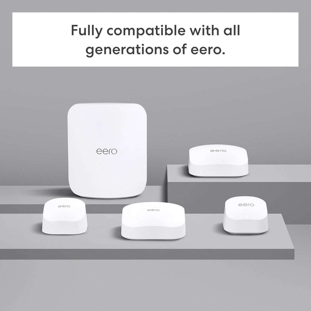 Eero pro 7 mesh wifi router, 3 stuks mesh router (wit)