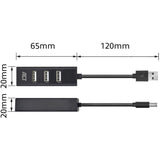 Act connectivity usb hub mini 4 port usb-hub (zwart)