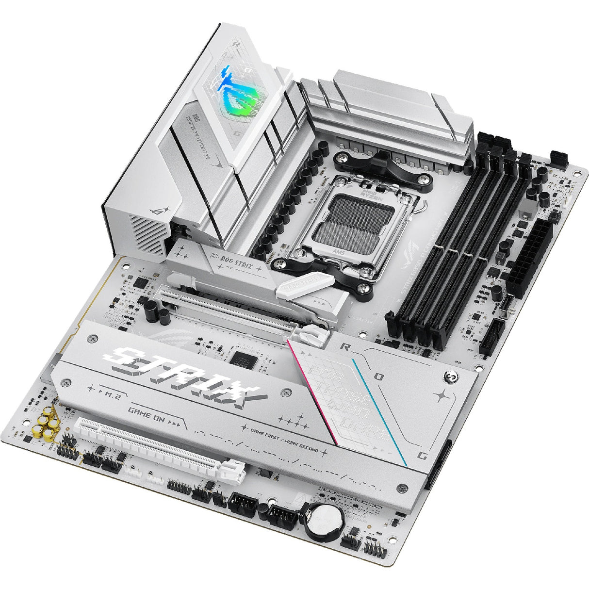 Asus rog strix b850-a gaming wifi socket am5 moederbord (wit, 2.5gb-lan, wi-fi 7, bt, sound, atx)