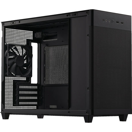 Asus prime ap201 mini tower behuizing (zwart | 2x usb-a | 1x usb-c)