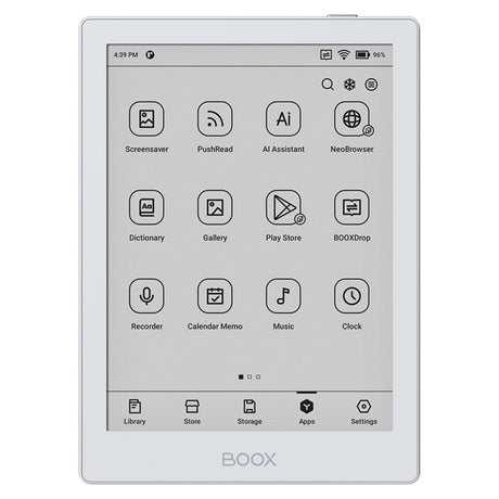Boox go 6 e-reader (wit, 2 gb | 32 gb | android 11)