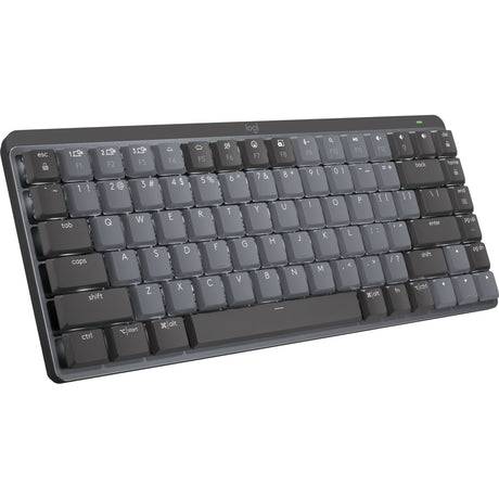 Logitech mx mechanical mini toetsenbord (zwart, us-international lay-out (qwerty), gl tactile, 80% (tkl), bluetooth)