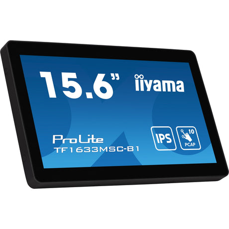 Iiyama prolite tf1633msc-b1 15.6 touchscreen monitor (zwart, hdmi, displayport, 2x usb-a)
