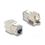 Delock rj45 jack naar lsa cat 6a toolfree keystone module (meerkleurig, 8 stuks)