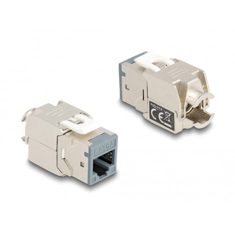Delock rj45 jack naar lsa cat 6a toolfree keystone module (meerkleurig, 8 stuks)