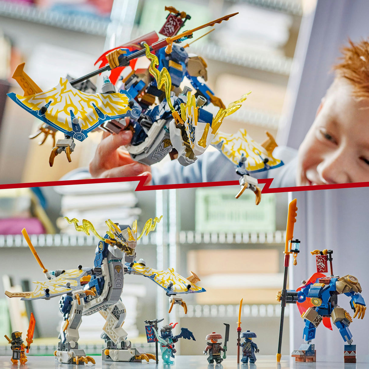 Lego ninjago - rogue's mecha drakenrijder constructiespeelgoed (71843)