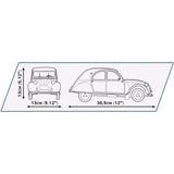 Cobi citroen 2cv charleston constructiespeelgoed (schaal 1:12)