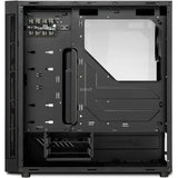 Sharkoon tg6 rgb midi tower behuizing (zwart | 4x usb-a | rgb | tempered glass)