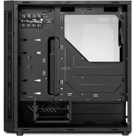 Sharkoon tg6 rgb midi tower behuizing (zwart | 4x usb-a | rgb | tempered glass)