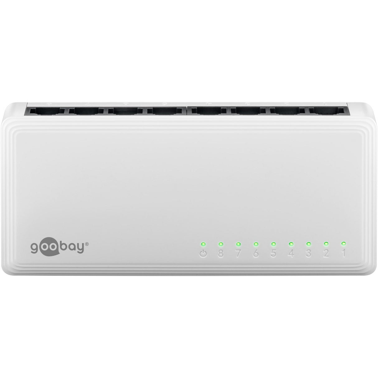 Goobay 8-poort gigabit ethernet switch (wit)