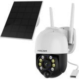 Foscam b4, 100% draadloze 2k 4mp pan tilt batterijcamera (wit)