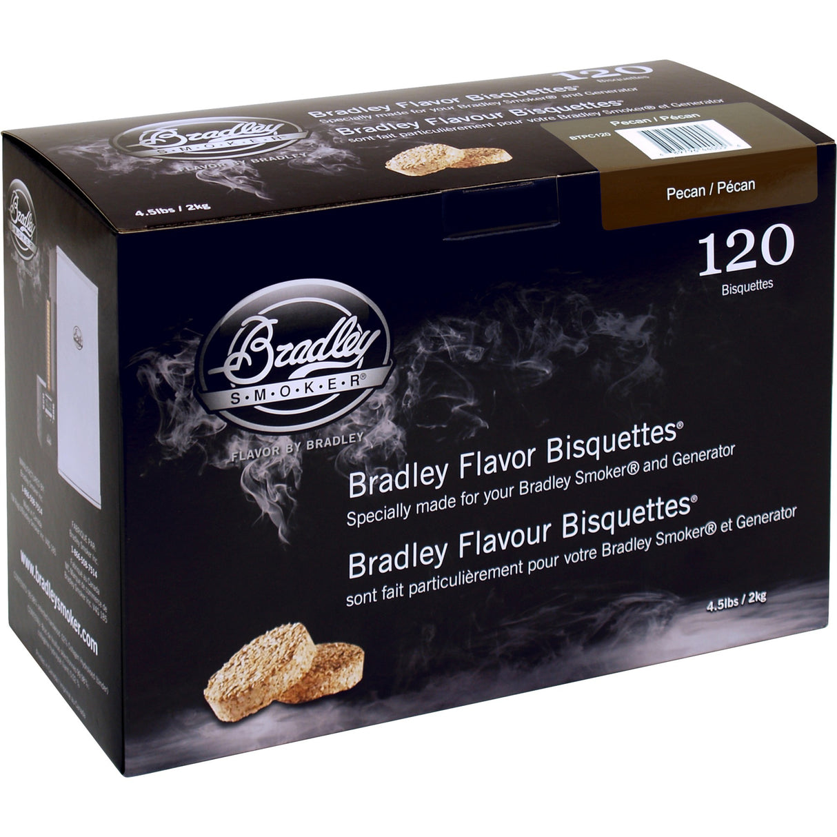 Bradley pecan wood briketten rookhout (120 stuks)