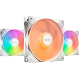Be quiet! light wings lx pwm high-speed rgb case fans (wit, 3 stuks, 120 x 120 x 25 mm)
