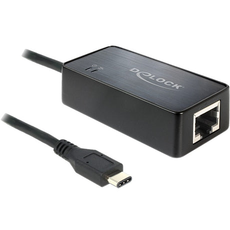Delock usb-c - gigabit lan adapter (zwart)