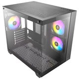 Antec cx800 argb midi tower behuizing (zwart | 2x usb-a | tempered glass)