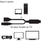 Club 3d hdmi > displayport adapter (zwart, 0,18 meter)