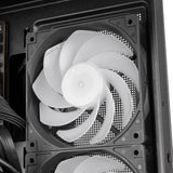 Silverstone lucid 05 mini tower behuizing (zwart | 2x usb-a | 1x usb-c | rgb | tempered glass)