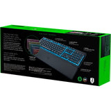 Razer ornata v3 x low profile rgb gaming toetsenbord (zwart, us lay-out (qwerty), membraan, 100%)