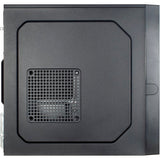 Inter-tech it-6502 romea mini tower behuizing (zwart | 2x usb-a)