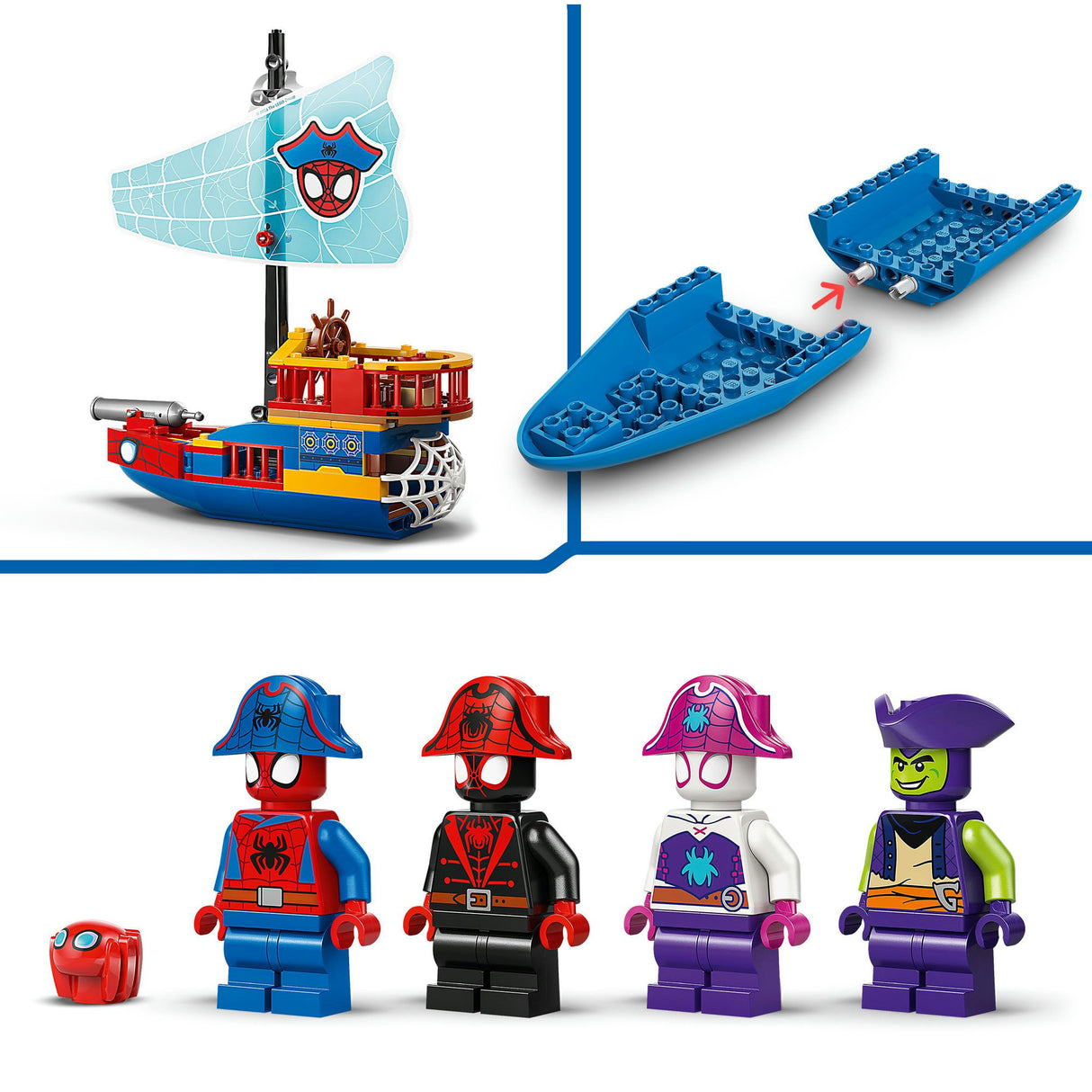 Lego marvel - team spidey piratenschip constructiespeelgoed (11208)