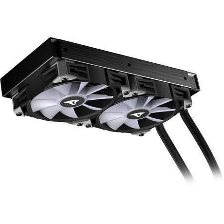 Sharkoon s80 rgb waterkoeling (zwart, 4-pins pwm fan-connector)