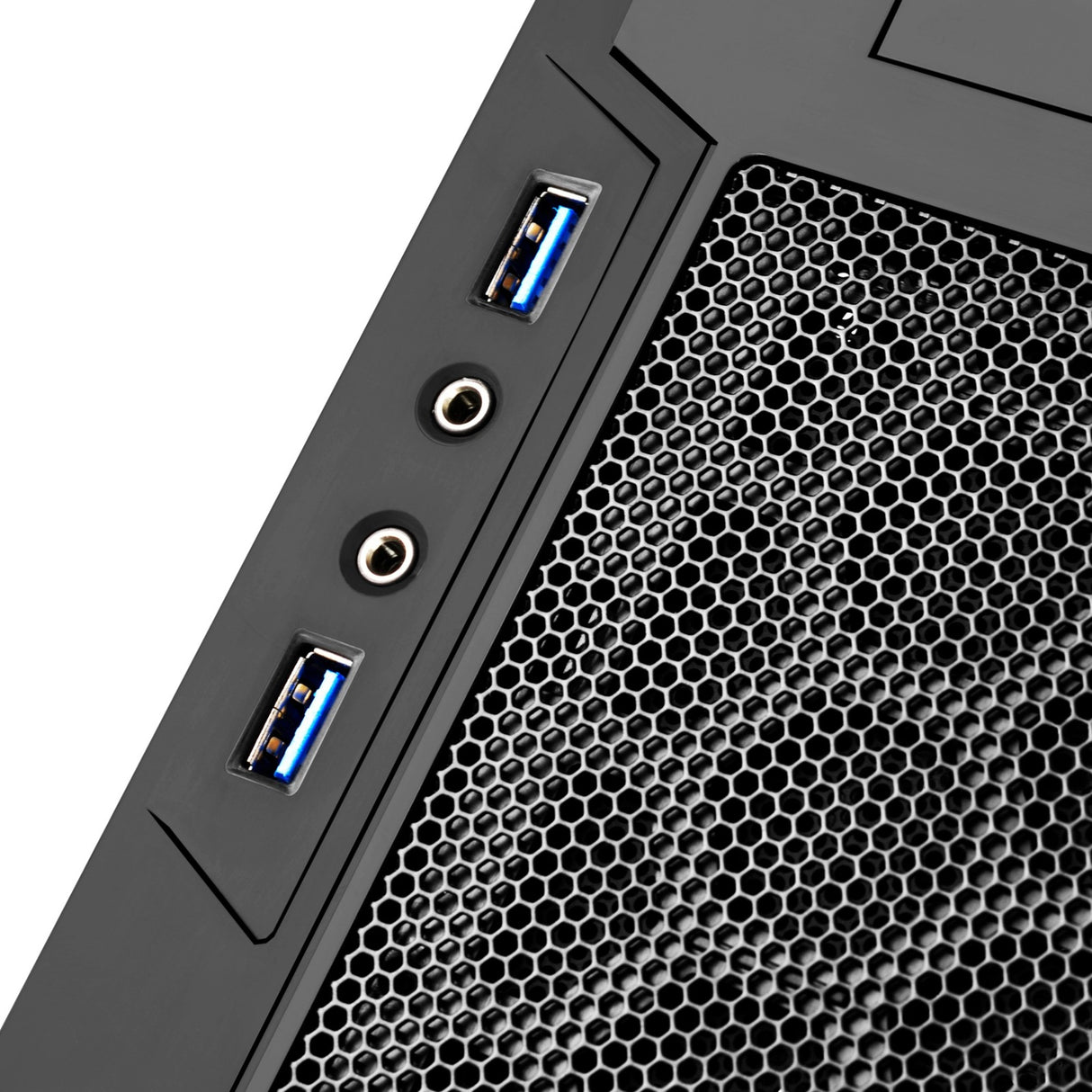 Silverstone sst-ps13b midi tower behuizing (zwart | 2x usb-a)