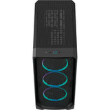Fractal design meshify 3 rgb midi tower behuizing (zwart | 2x usb-a | 1x usb-c | rgb | tempered glass)