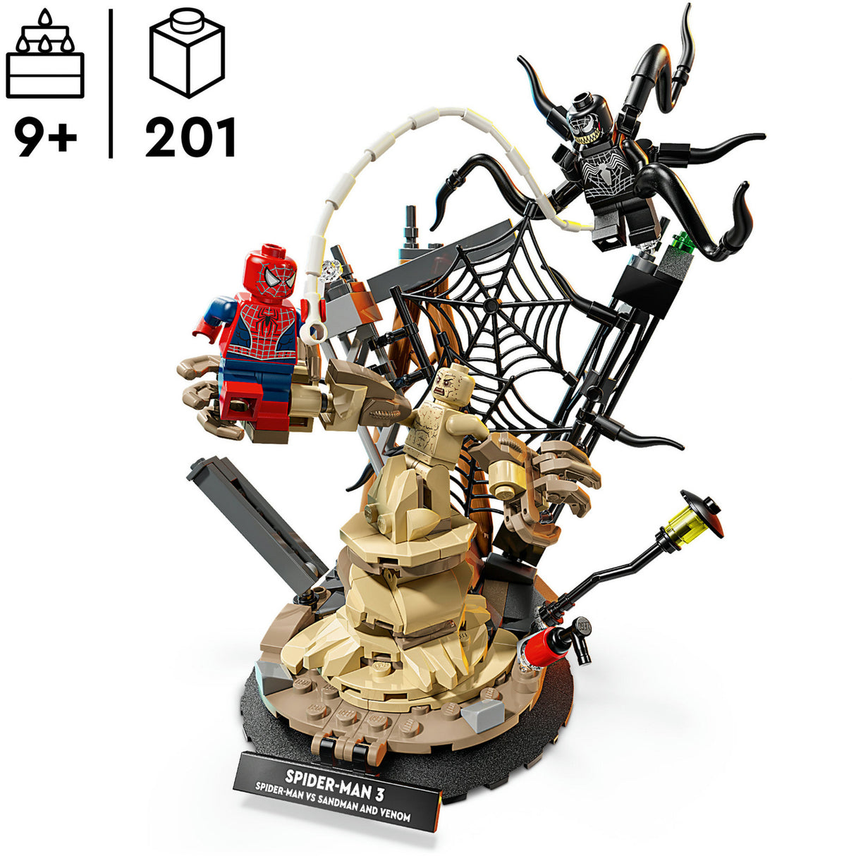 Lego marvel - ultieme strijd: spider-man vs. sandman constructiespeelgoed (76334)