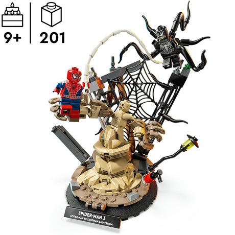 Lego marvel - ultieme strijd: spider-man vs. sandman constructiespeelgoed (76334)