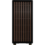 Fractal design north midi tower behuizing (zwart houtkleur | 2x usb-a | 1x usb-c | tempered glass)