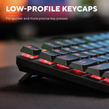 Trust gxt 866 torix mechanisch gaming toetsenbord (zwart, us lay-out (qwerty), huano red, 100%, rgb)