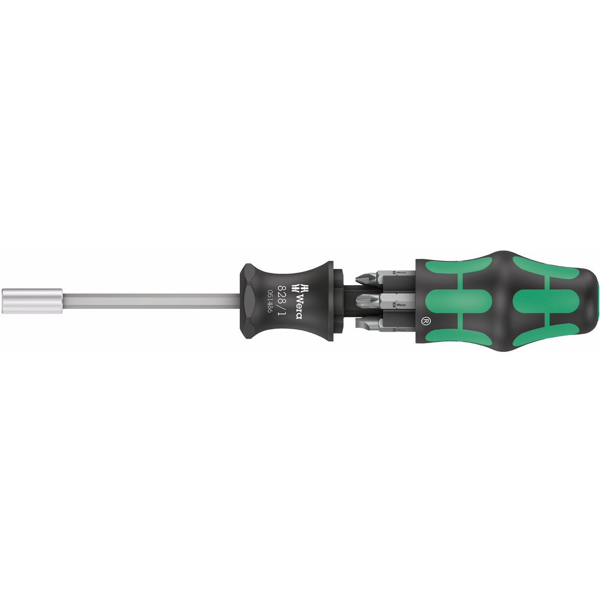 Wera kraftform kompakt 27 set 2 bitset (zwart groen, 7‑delig)