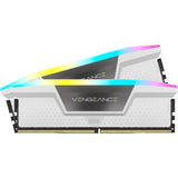 Corsair vengeance rgb 32 gb ddr5-6400 (2x 16 gb) werkgeheugen (wit, cmh32gx5m2b6400c36w, xmp 3.0)