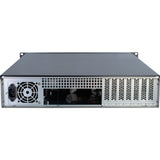 Inter-tech 2u-2098-sl rack behuizing (zwart | 2x usb-a)