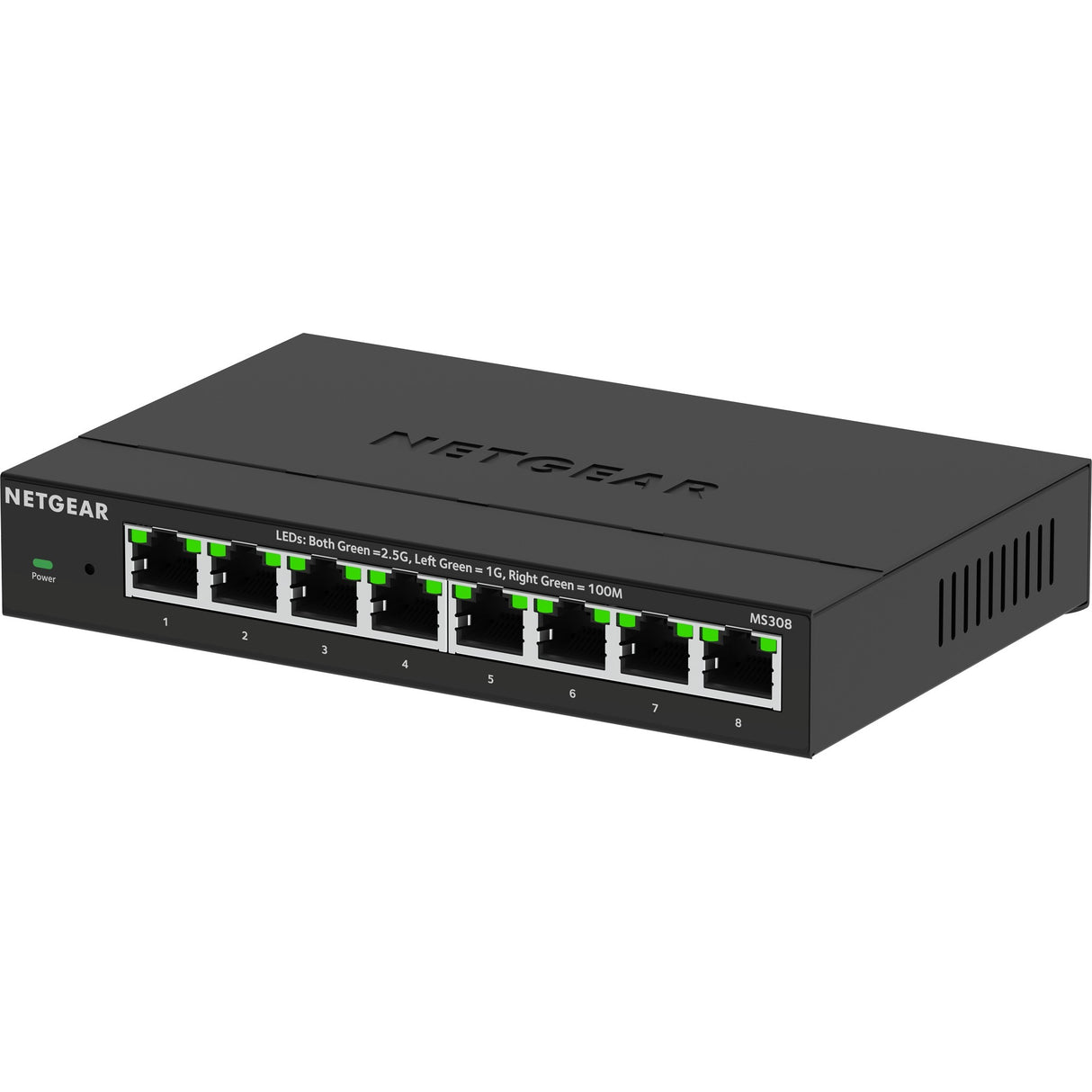 Netgear 8-port 2.5g multi-gigabit ethernet unmanaged switch (zwart, unmanaged)