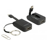 Delock usb-c > hdmi adapter sleutelhanger (zwart, 4k 30hz)