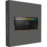 Corsair dominator titanium rgb 64 gb ddr5-6400 (2x 32 gb) werkgeheugen (zwart, cmp64gx5m2b6400c32, xmp 3.0)