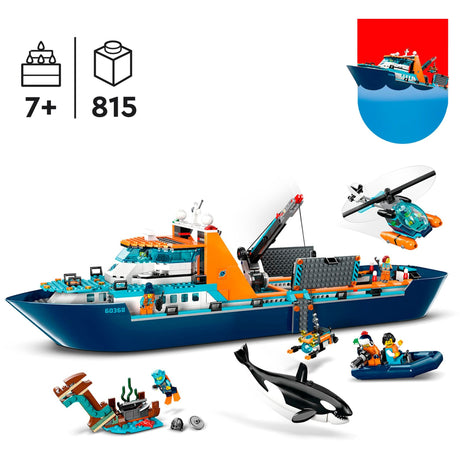 Lego city - poolonderzoeksschip constructiespeelgoed (60368)