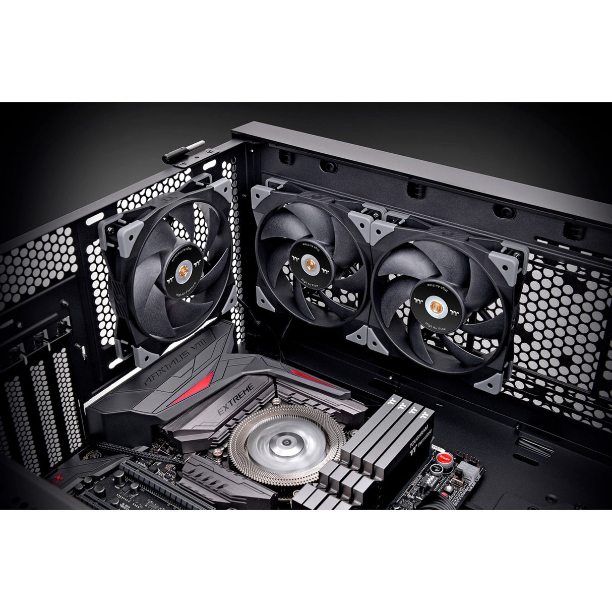 Thermaltake swafan gt12 pc cooling fan tt premium edition case fan (120 x 120 x 25 mm, pwm)