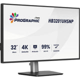 Iiyama prographic hb3201uhsnp-b1 31.5 4k uhd monitor (zwart (mat), hdmi, displayport, usb-c, audio)