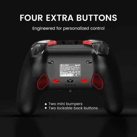 Gamesir g7 pro tri-mode - shadow ember gamepad (zwart donkerrood, xbox series x|s, xbox one, pc, android, steam)