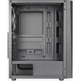 Aerocool delta g-bk-v1 midi tower behuizing (zwart | 3x usb-a | rgb | tempered glass)