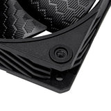 Silverstone shark force 120 case fan (zwart, 120 x 120 x 25 mm, pwm)
