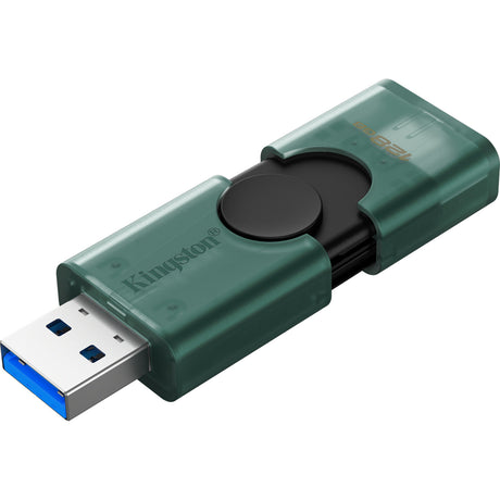 Kingston datatraveler duo 128 gb usb-stick (groen zwart, dtdeg2 128gb)