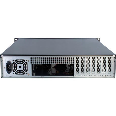 Inter-tech 2u-2098-sl rack behuizing (zwart | 2x usb-a)