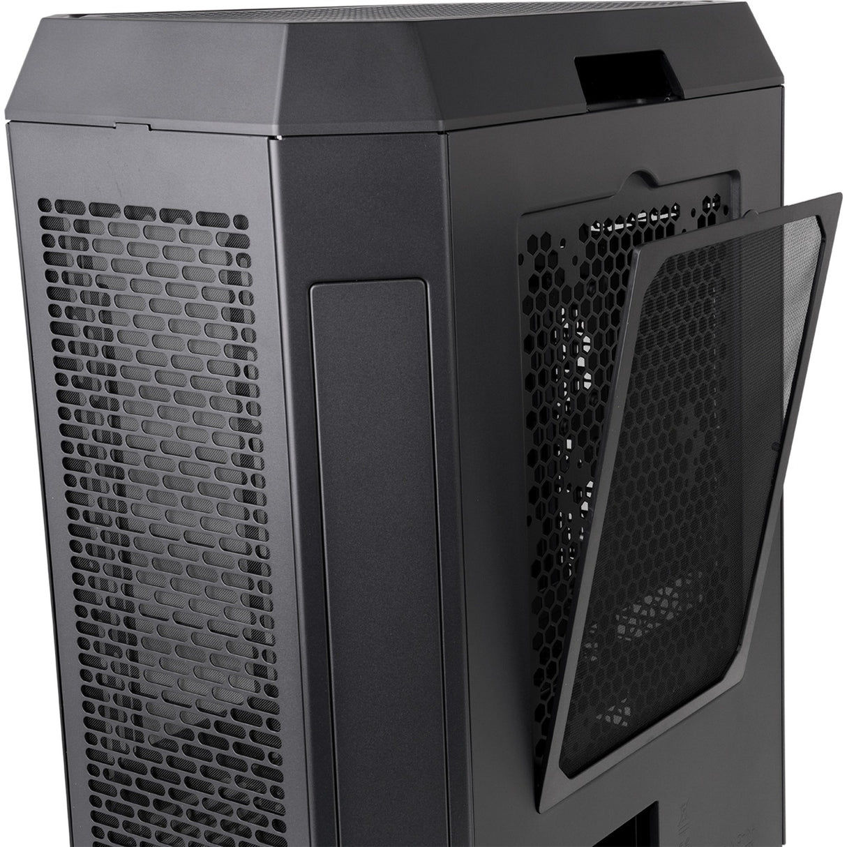 Thermaltake the tower 600 midi tower behuizing (zwart | 4x usb-a | 1x usb-c | tempered glass)