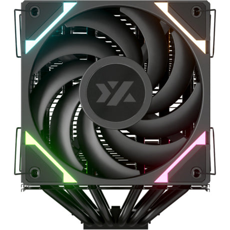 Xyz pc gear thermax 6 duo rgb cpu-koeler (zwart, argb, pwm)